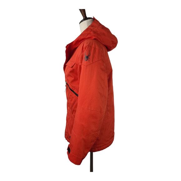Spyder Red Insulated Ski Jacket Coat Kids 14 Unisex Small Ladies Too - Picture 3 of 6